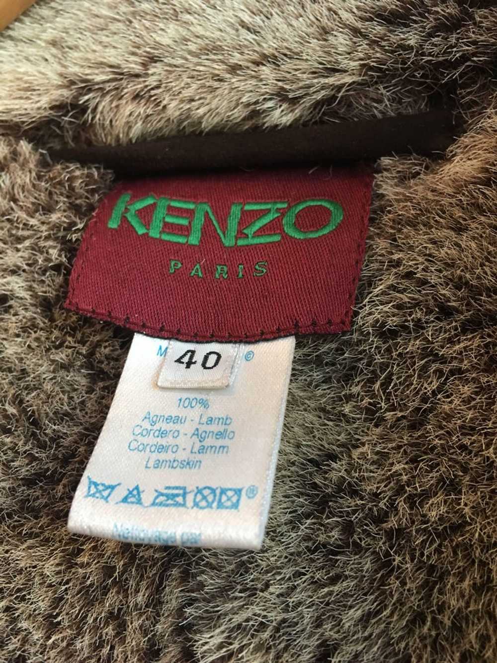 Kenzo Suede Lamb Skin Coat - image 6