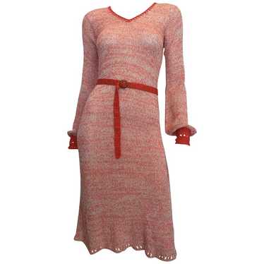 Helga Howie 1970's Knit Space Dye Dress - image 1