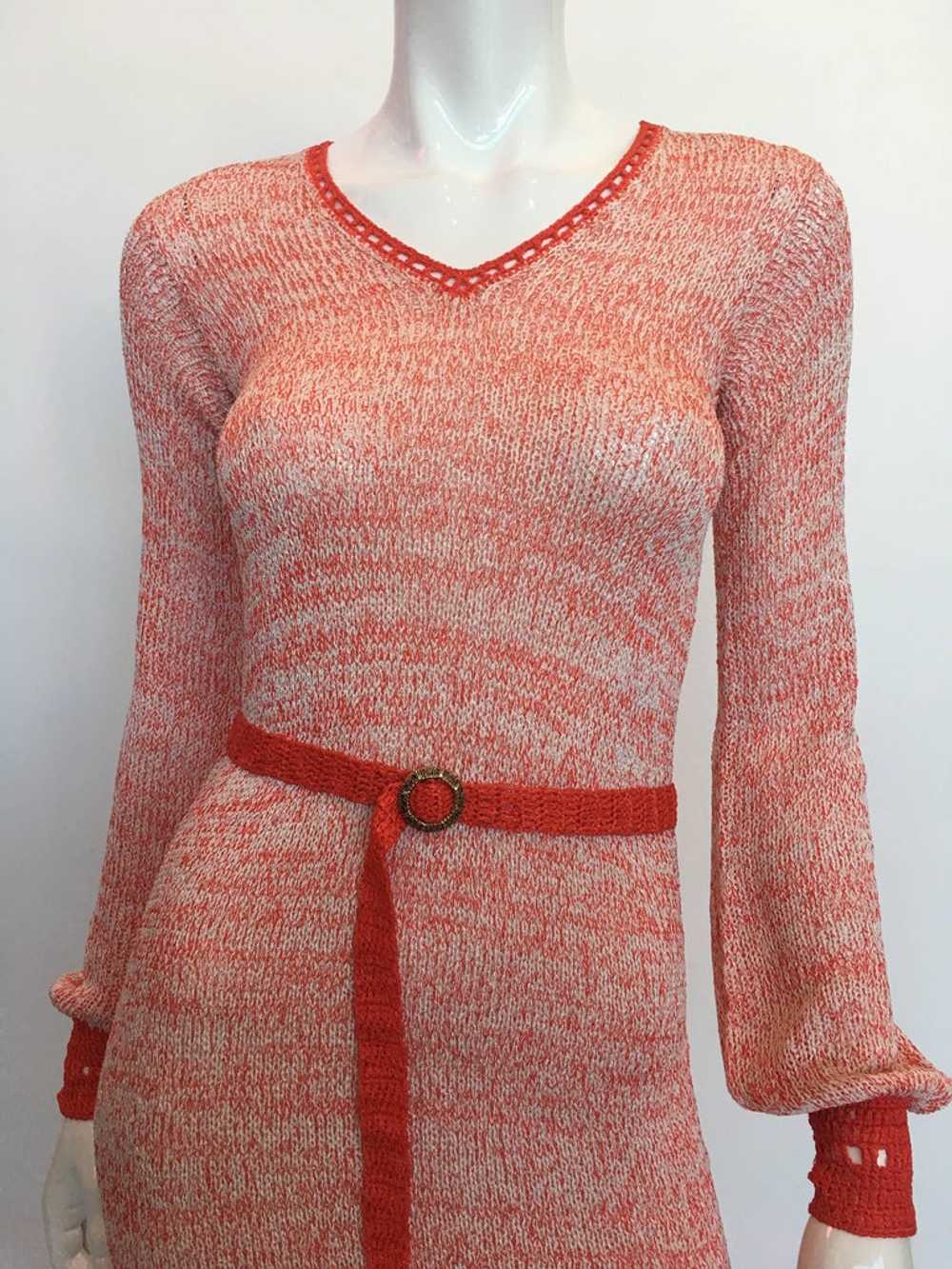 Helga Howie 1970's Knit Space Dye Dress - image 2