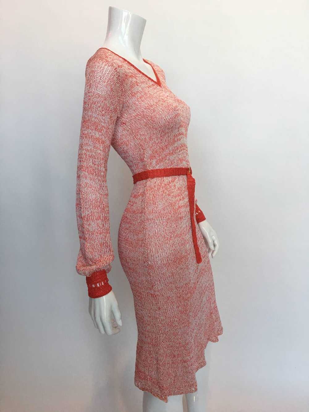 Helga Howie 1970's Knit Space Dye Dress - image 7
