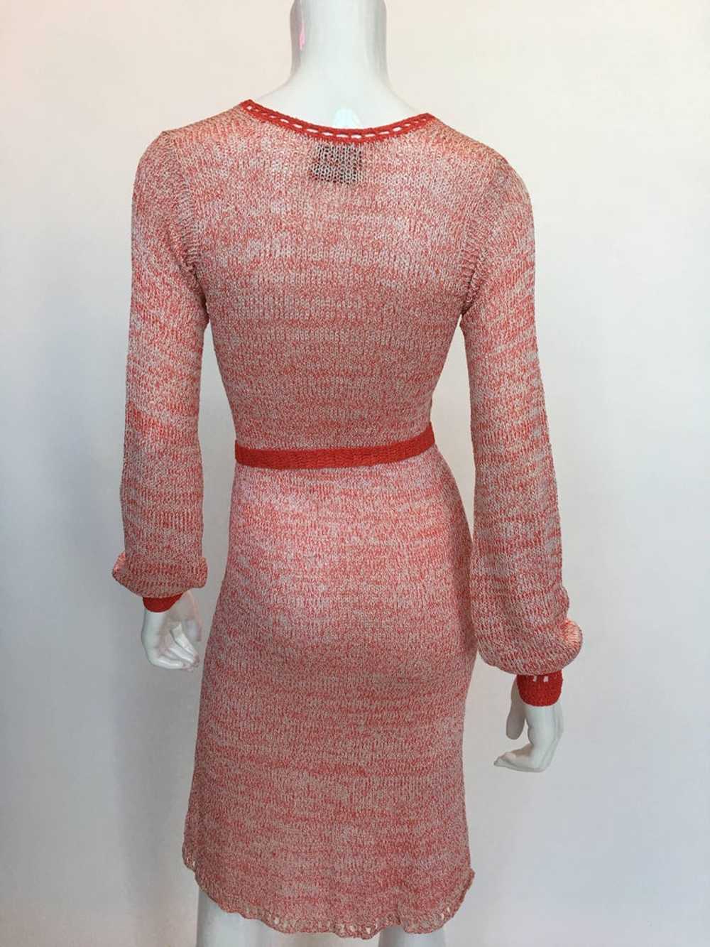 Helga Howie 1970's Knit Space Dye Dress - image 9