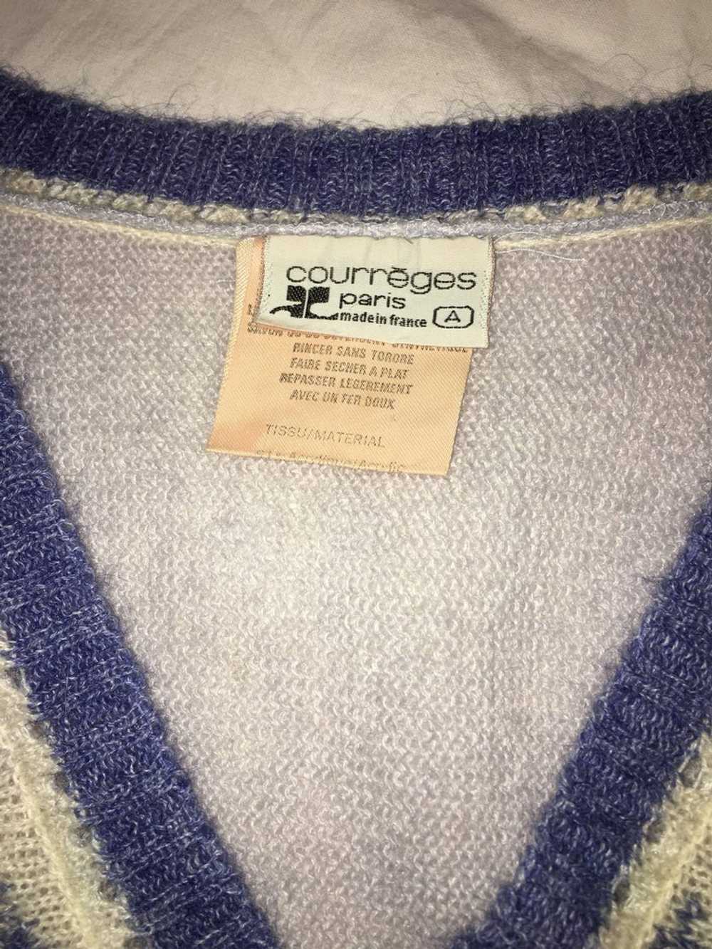 Courrèges Paris 1970's Mohair Sweater - image 7