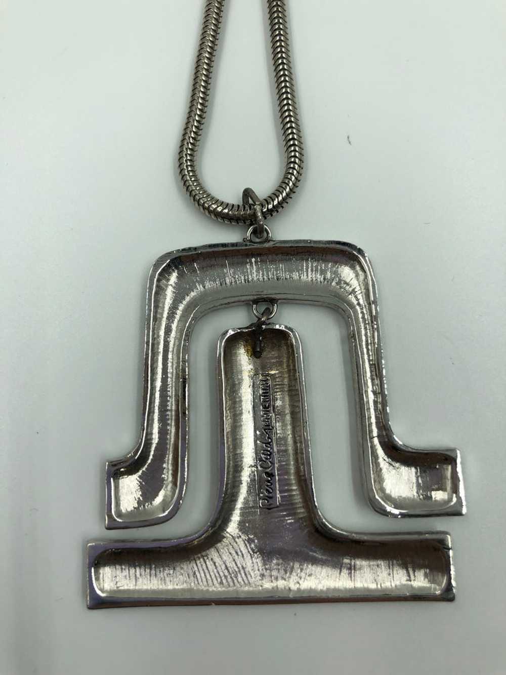 Pierre Cardin Silver Metal Necklace - image 10