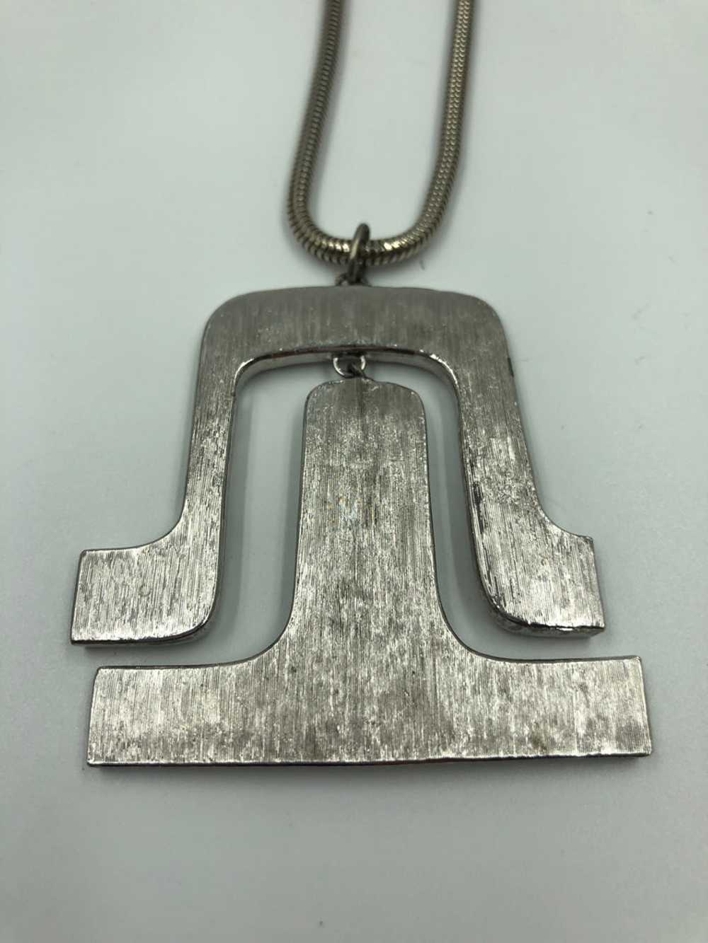 Pierre Cardin Silver Metal Necklace - image 11