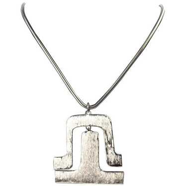 Pierre Cardin Silver Metal Necklace - image 1