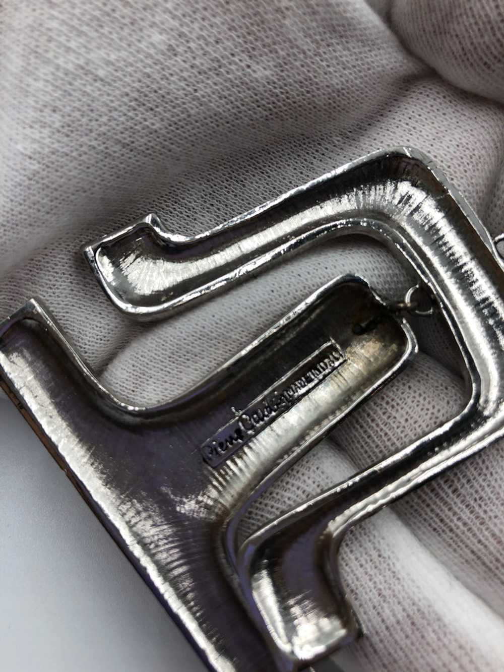 Pierre Cardin Silver Metal Necklace - image 5