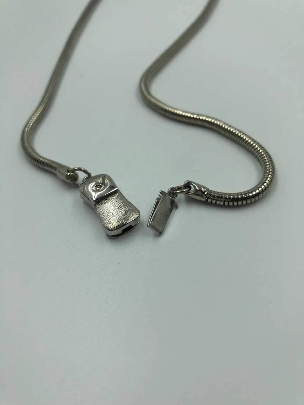 Pierre Cardin Silver Metal Necklace - image 7