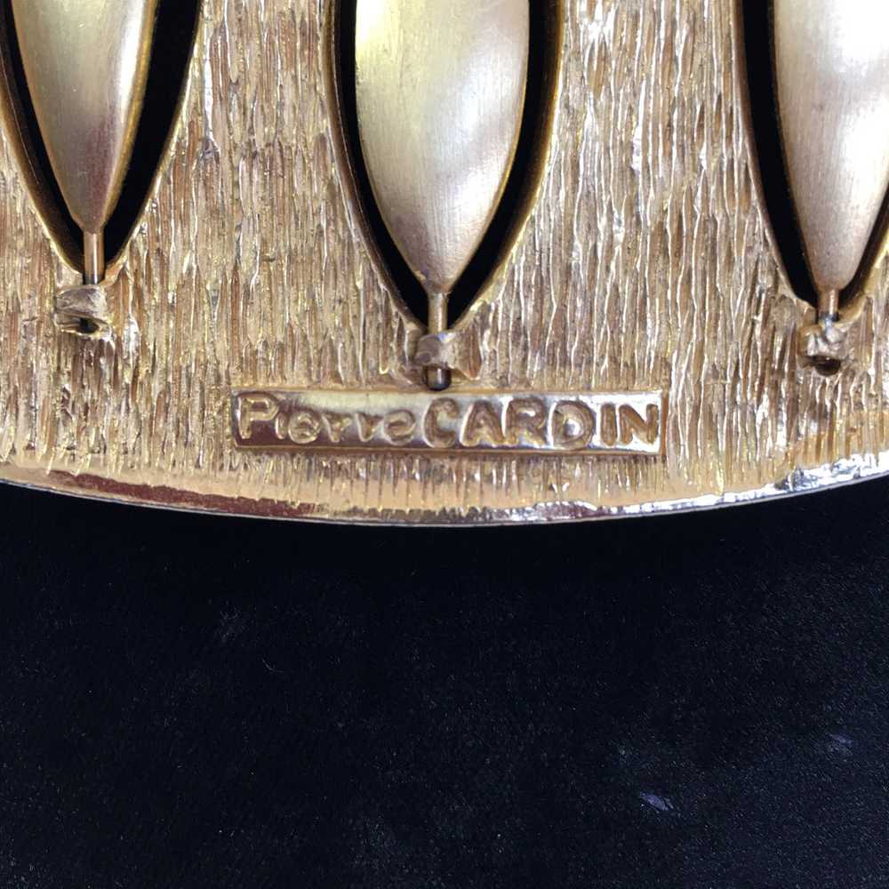 Pierre Cardin Mid-Century Modern Gold Tone and En… - image 5