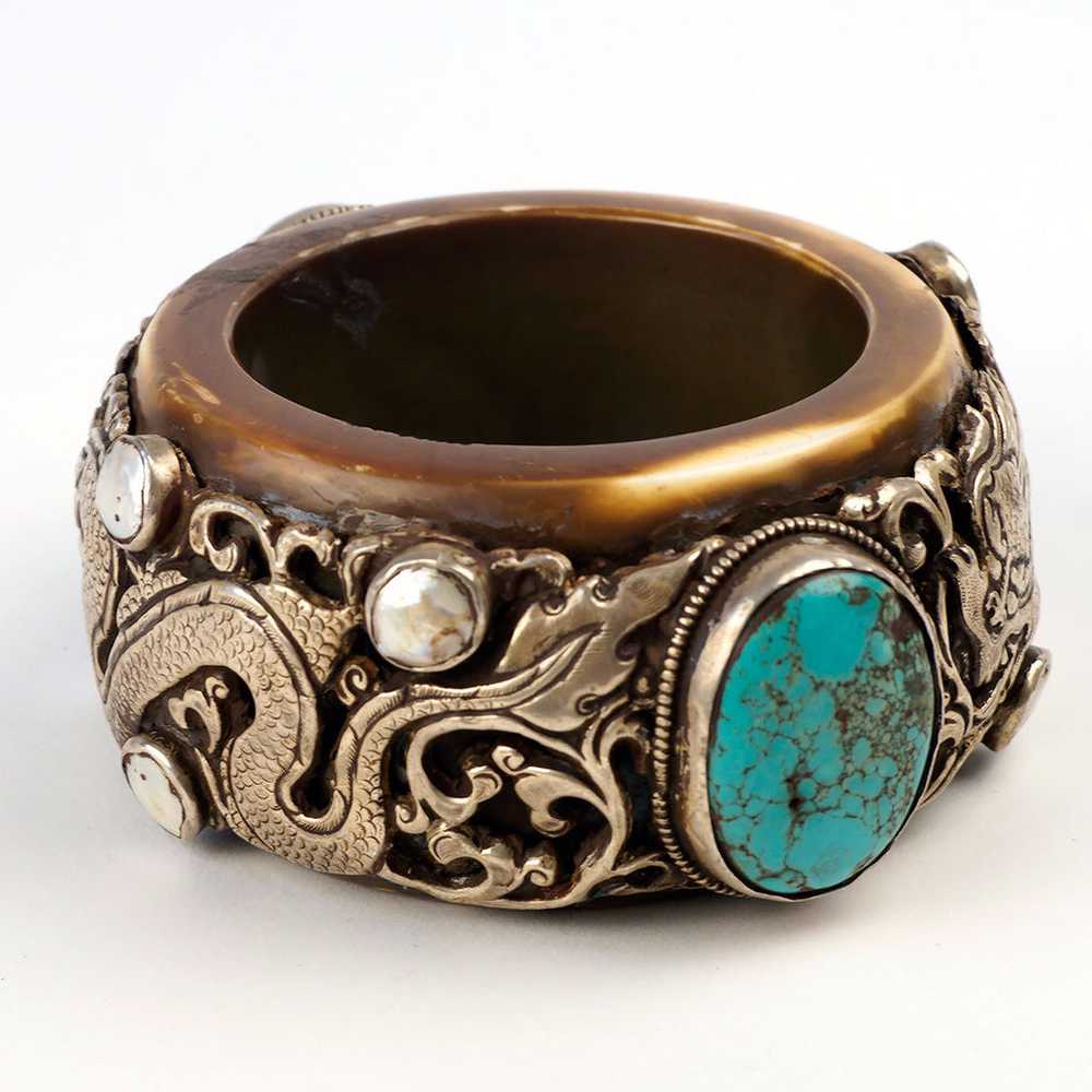 Tibetan Tribal Rare Silver Bracelet - image 7