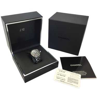 Chanel J12 Black Ceramic 38mm Automatic Diamond H1