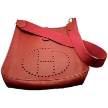 Authentic! Hermes Evelyne Brick Red Clemence Leath