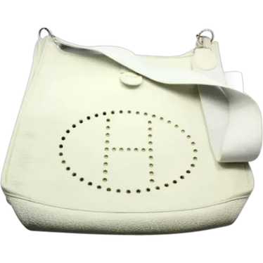 Authentic! Hermes Evelyne Parchment White Clemenc… - image 1