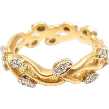 Authentic! Vera Wang Fine Jewelry 18k Yellow Gold 