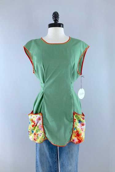 vintage 1960s smock apron - Gem