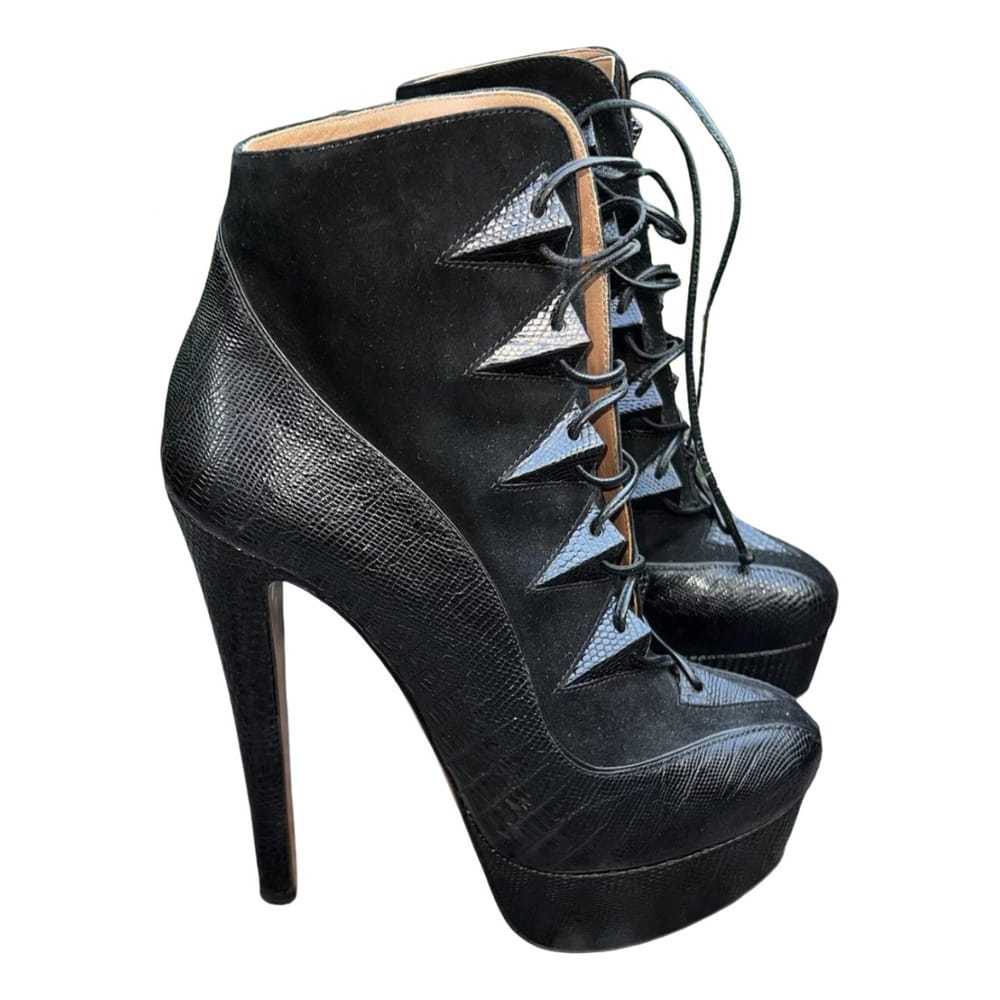 Alaïa Leather lace up boots - image 1