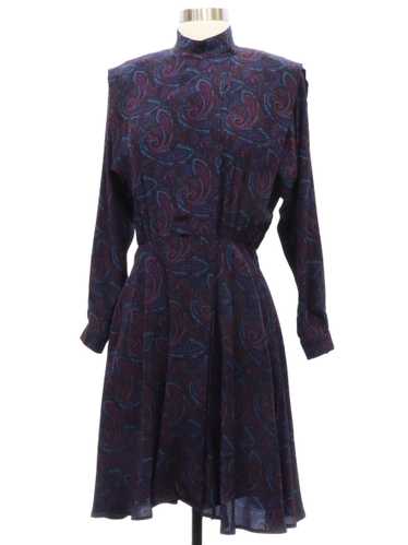 1980's Liz Claiborne Silk Secretary Dress