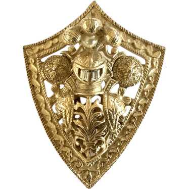 Heraldic Royal Knight Brooch - image 1