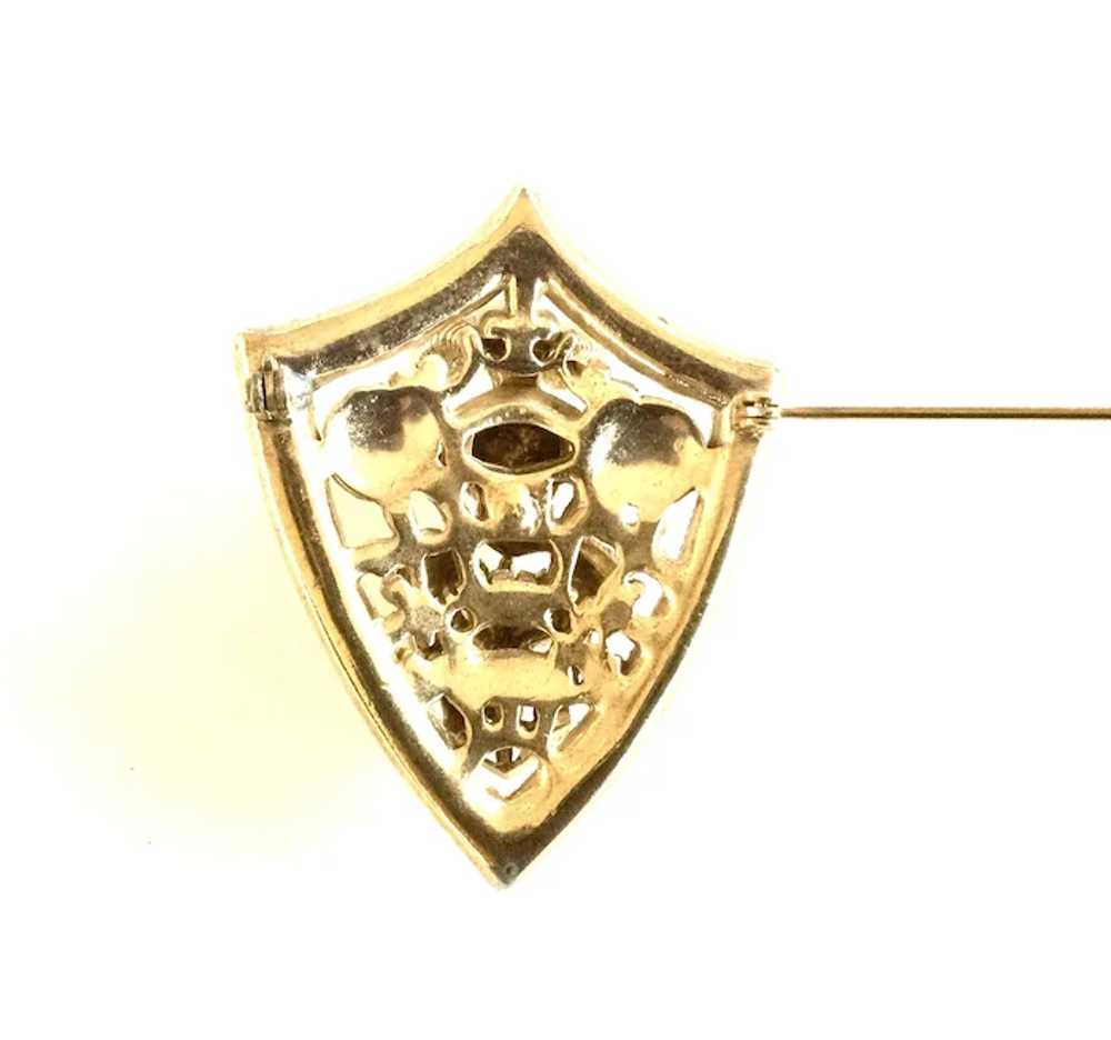 Heraldic Royal Knight Brooch - image 2