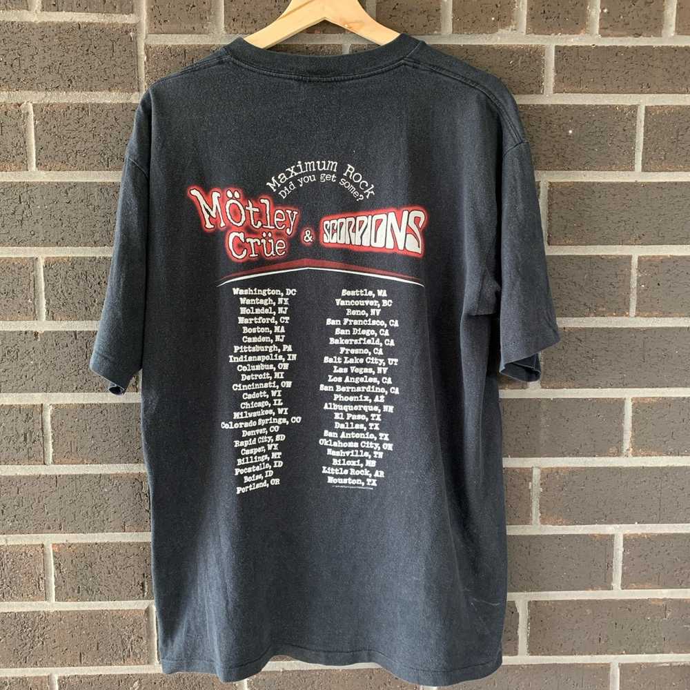 Vintage Vintage 1999 Motley Crüe & Scorpions Tour T-s… - Gem