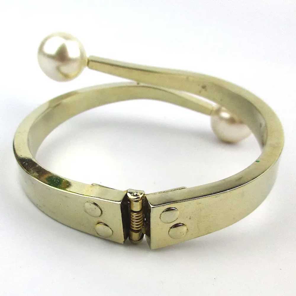 Modernist DeNicola Bypass Hinged Bracelet - image 4