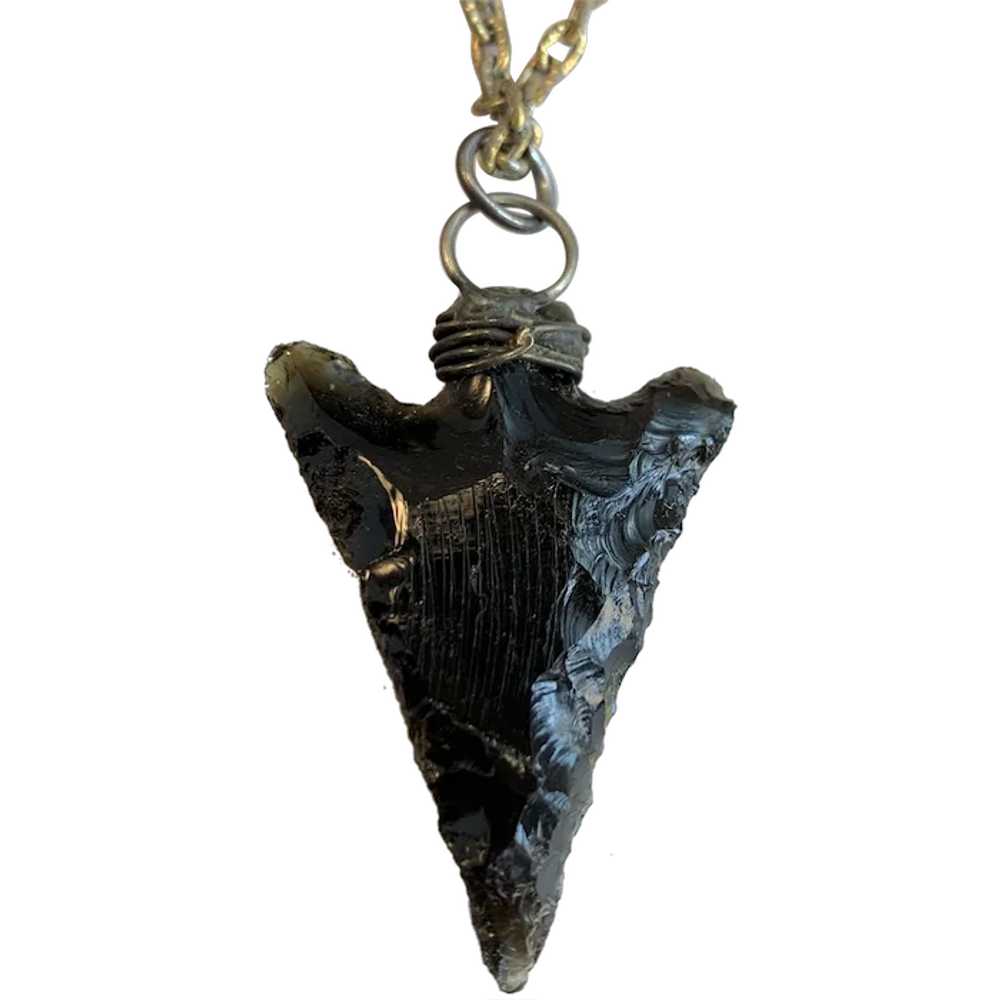 Southwestern Arrowhead Pendant and Chain - image 1