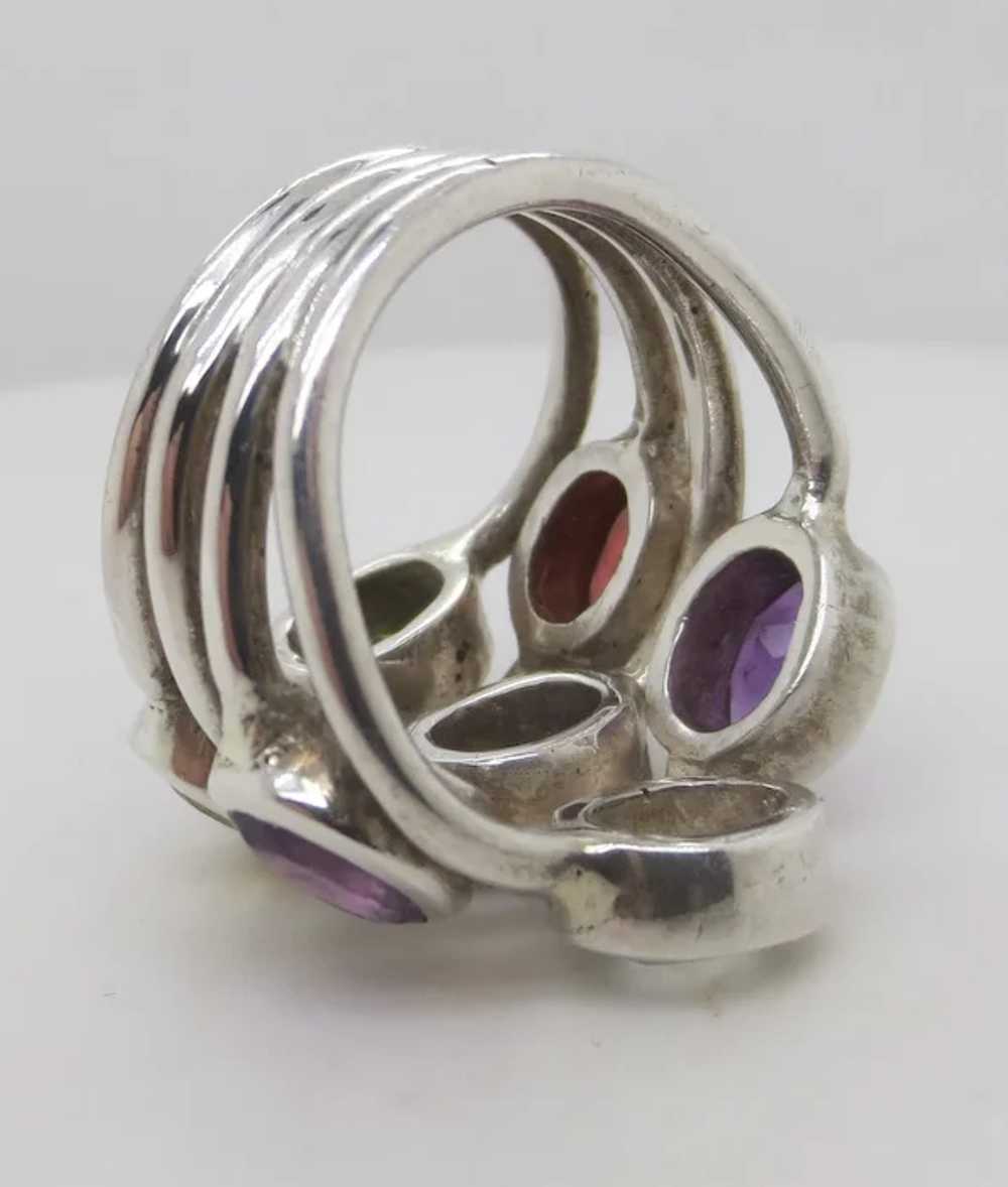 Seven Stone Sterling Ring - image 3