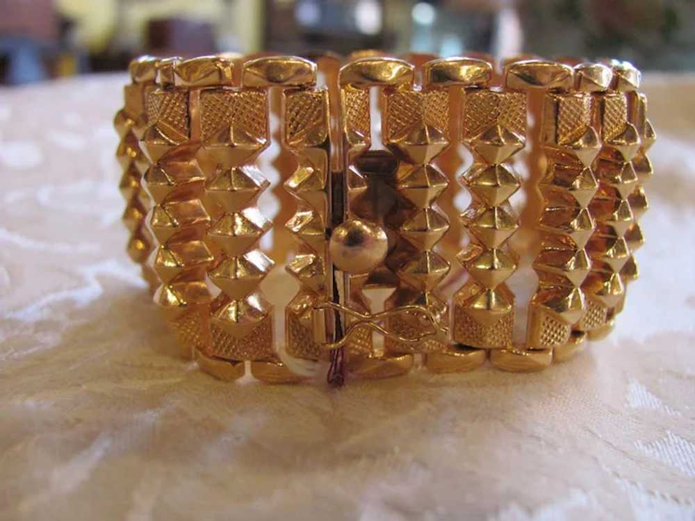 Fabulous Vintage Italian 18K Gold Bracelet Circa … - image 2