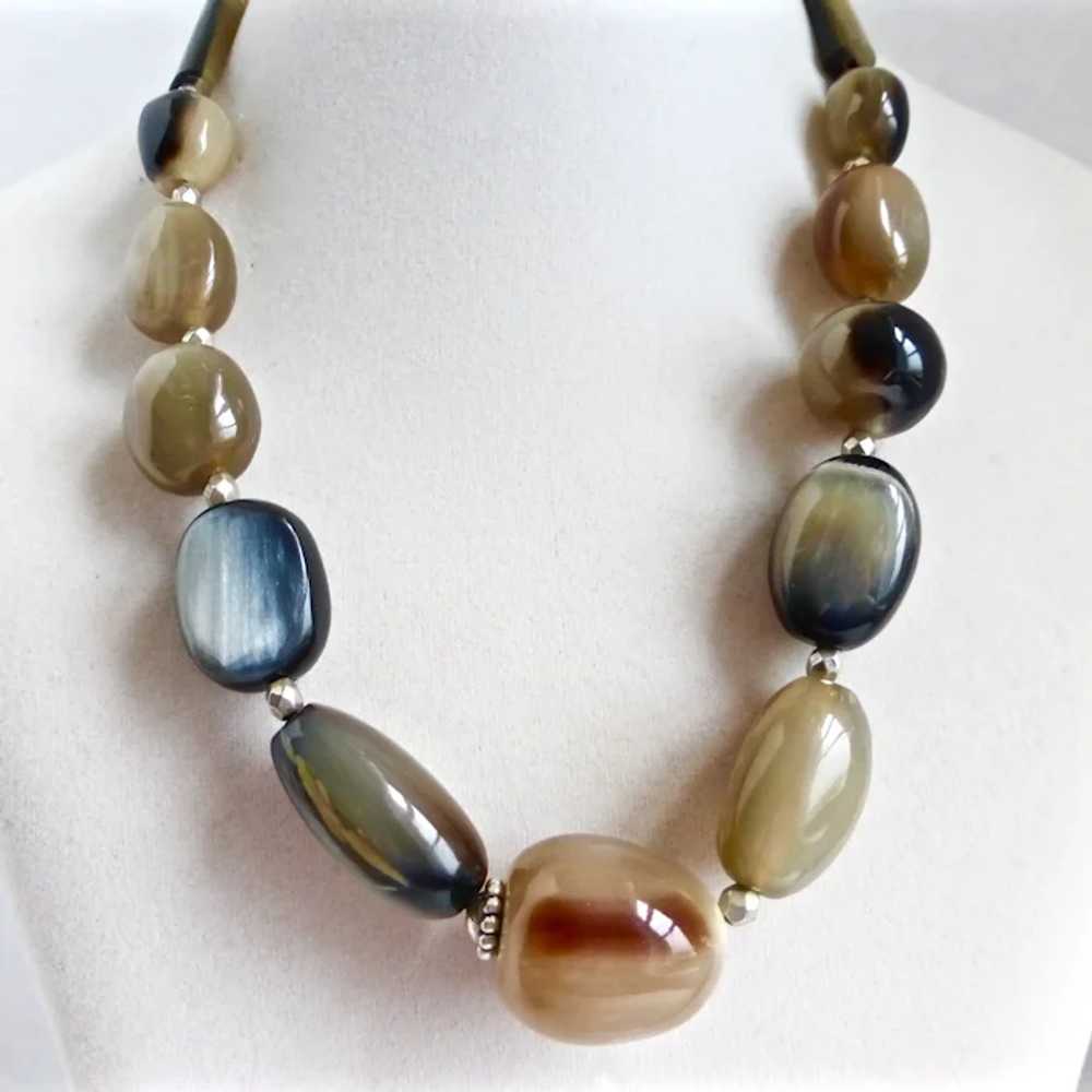 Necklace of  Beautiful,Natural, Vintage, Polished… - image 2