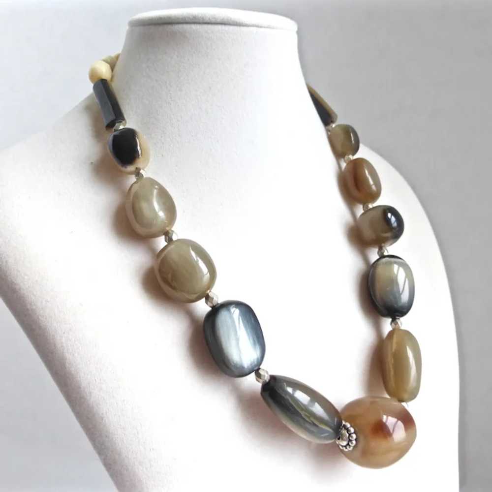 Necklace of  Beautiful,Natural, Vintage, Polished… - image 4