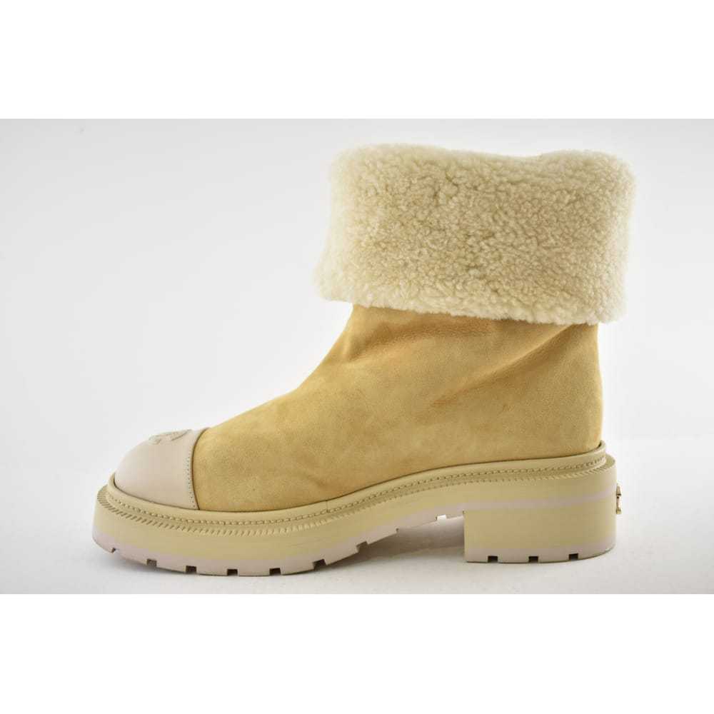 Chanel Shearling ankle boots - image 10