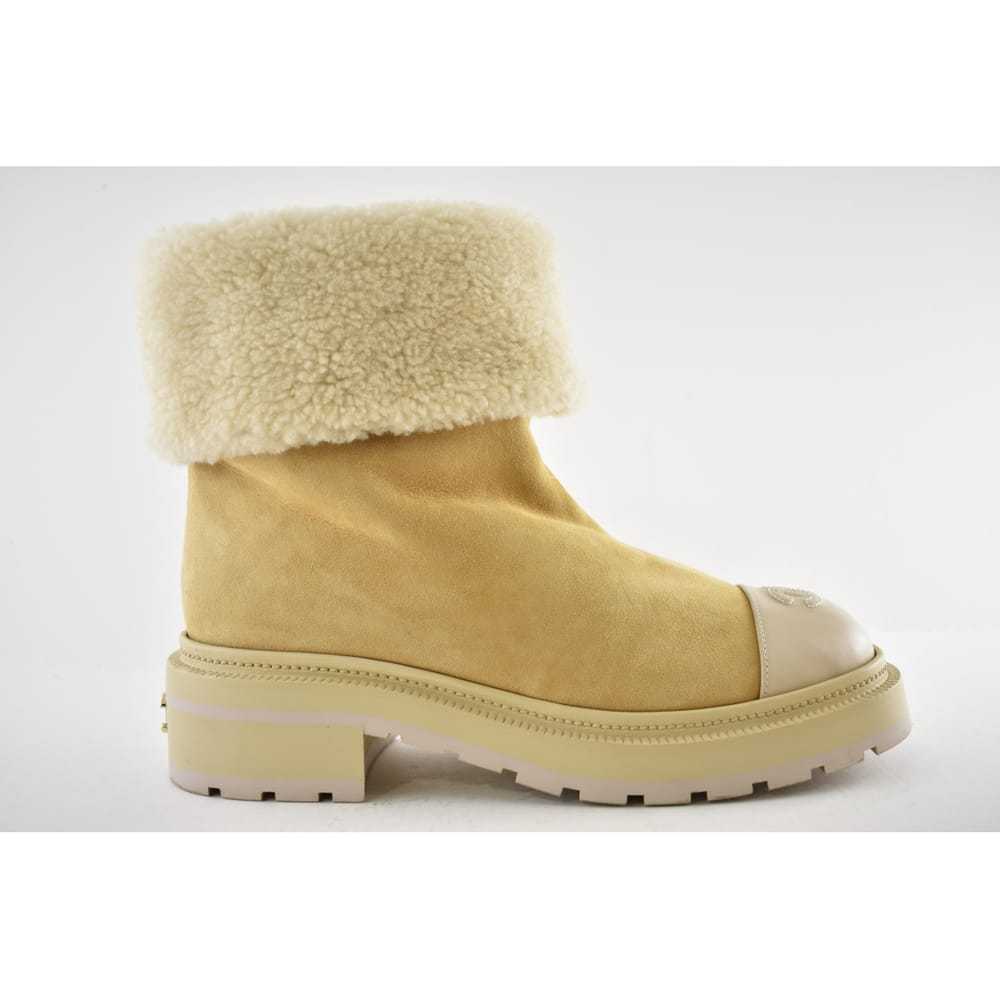Chanel Shearling ankle boots - image 5