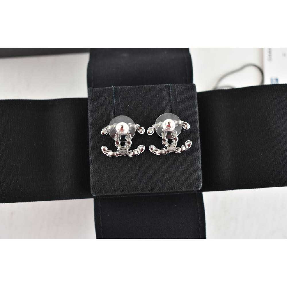 Chanel Silver earrings - image 2
