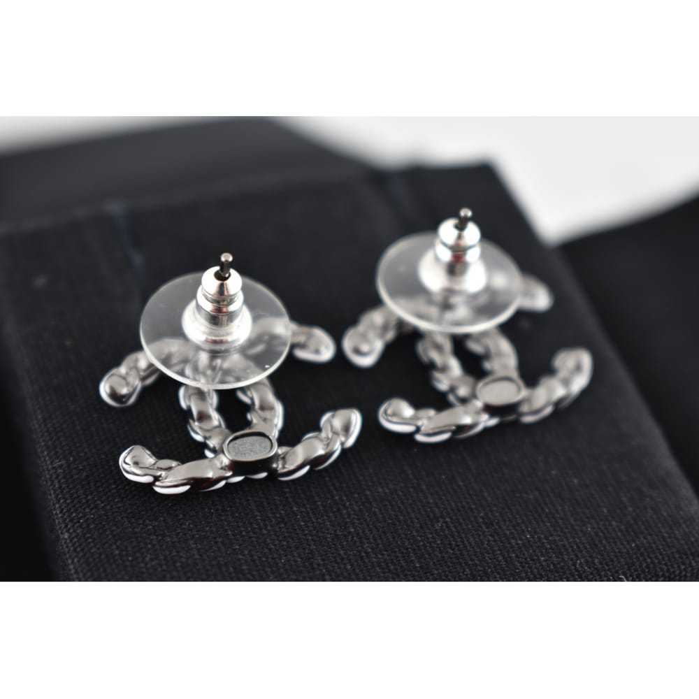 Chanel Silver earrings - image 3