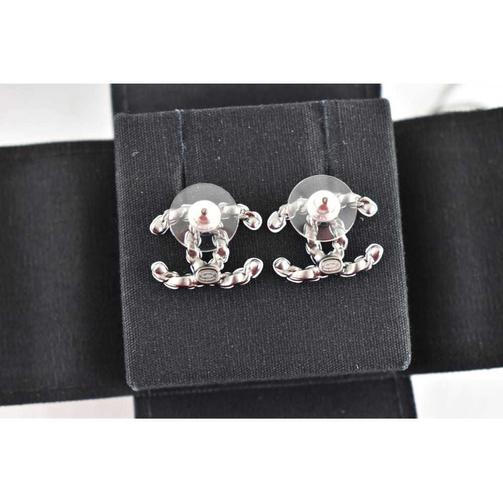 Chanel Silver earrings - image 4