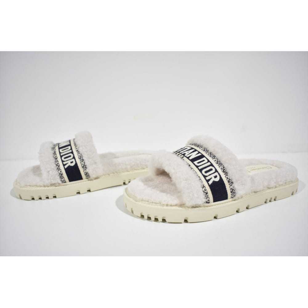 Dior Shearling sandals - image 2