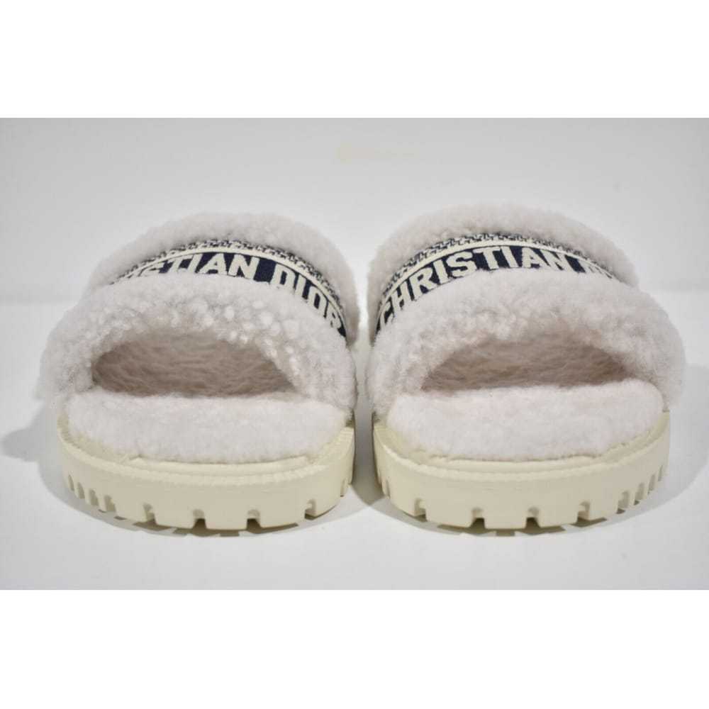 Dior Shearling sandals - image 8