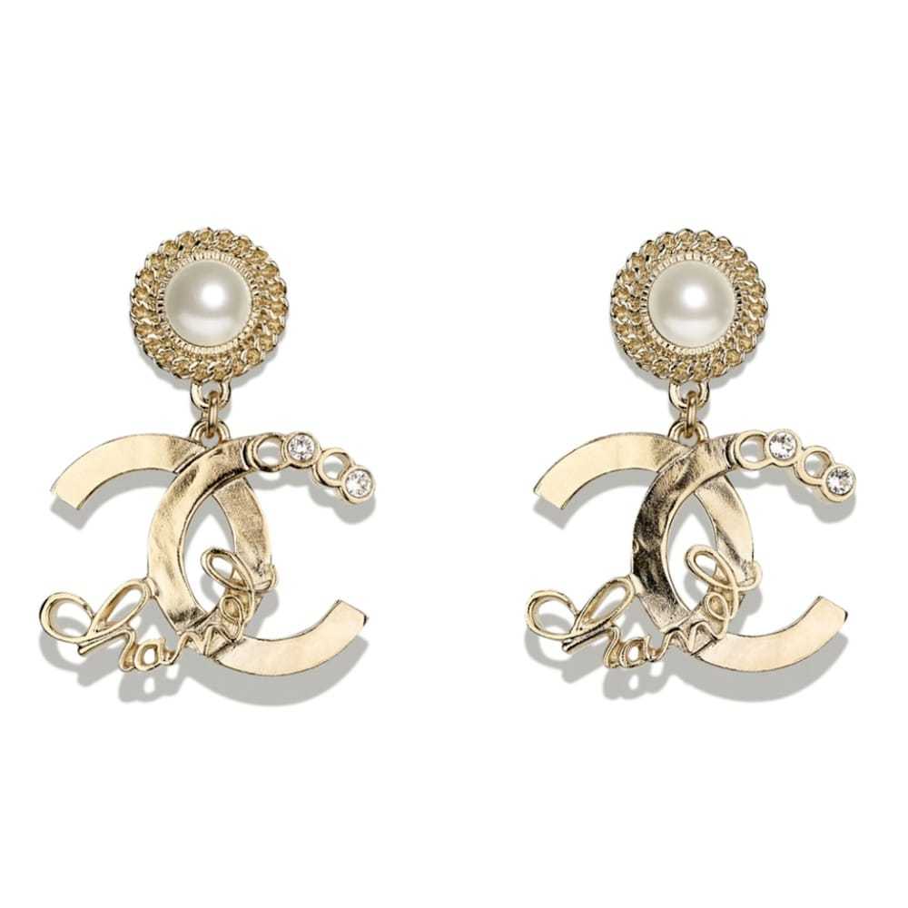Chanel Pearl earrings - image 1