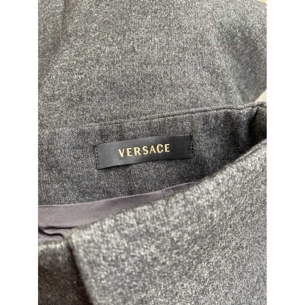 Versace Wool mid-length skirt - image 7