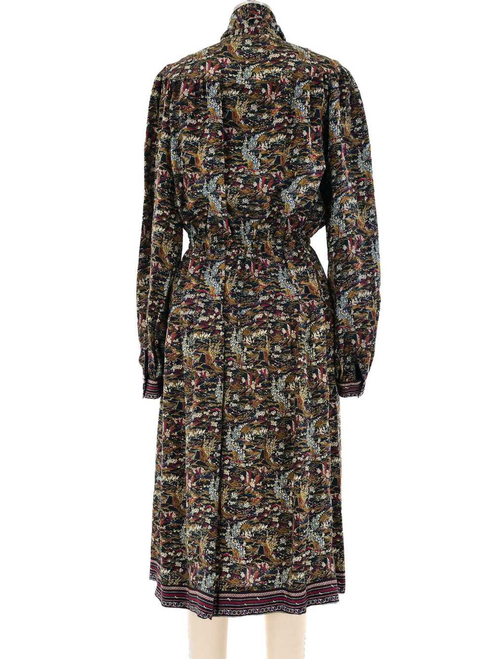 Givenchy Garden Motif Printed Silk Dress - image 4