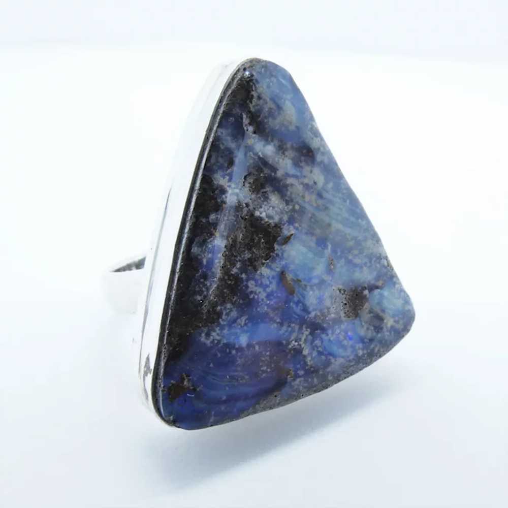 Boulder Opal Sterling Silver Fashion Ring - image 2