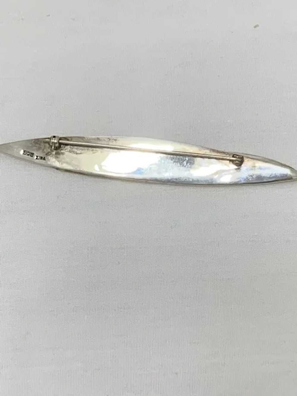 Vintage Sterling silver  Abstract Design Brooch B… - image 2