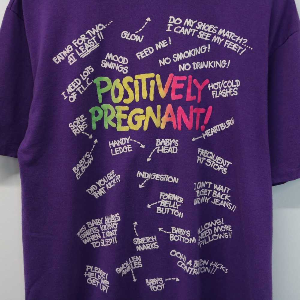 Vintage 80's Positively Pregnant Tee - M - image 3