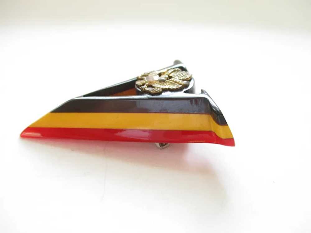 WWII Victory Pin V for Victory Brooch Bakelite US… - image 5