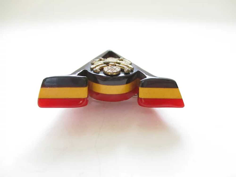 WWII Victory Pin V for Victory Brooch Bakelite US… - image 6