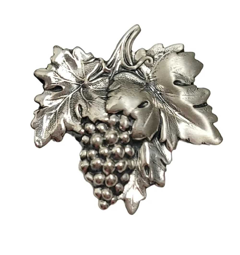 Sterling By Jewel Art Sterling Silver Grape Bunch… - image 3