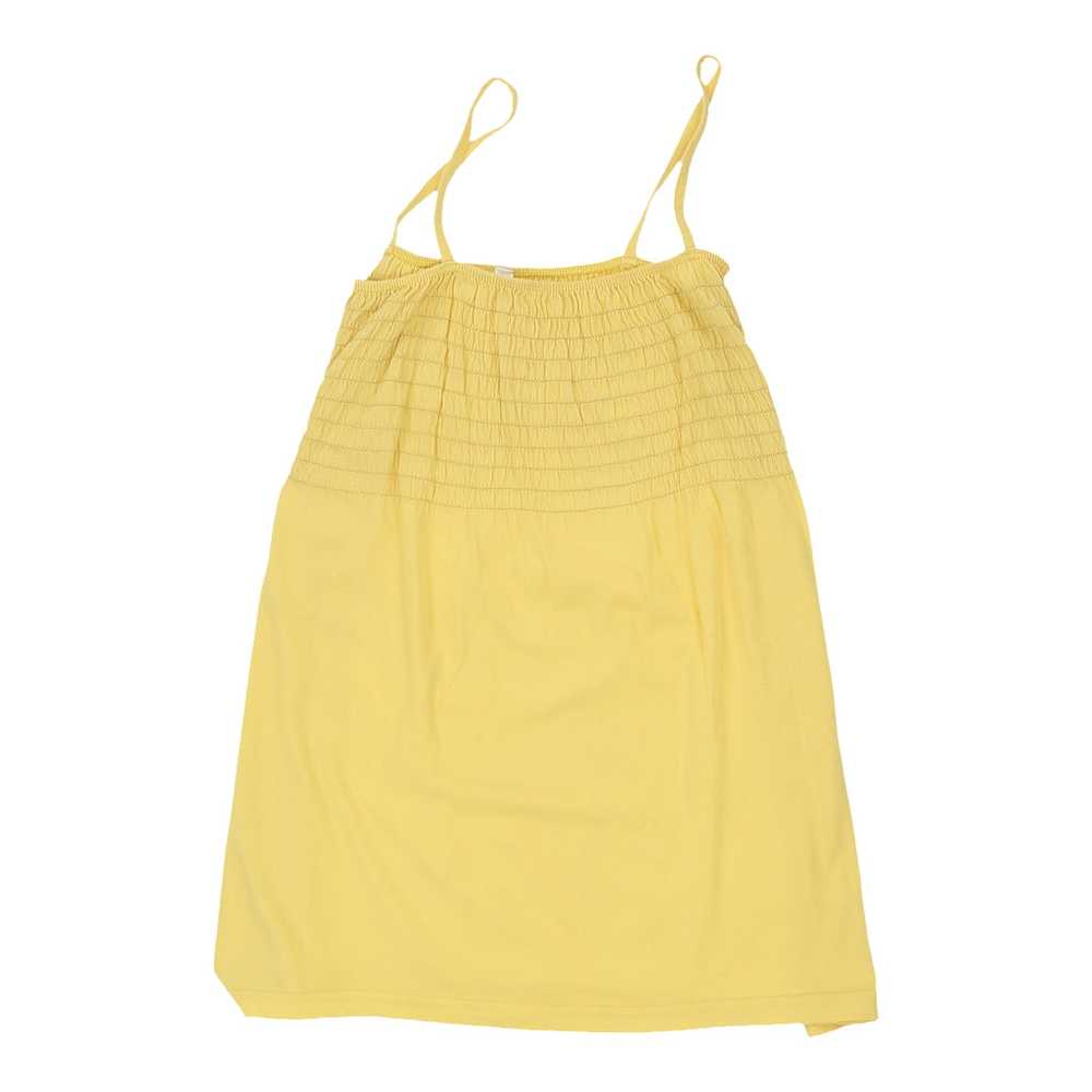 Vintage Unbranded Cami Top - Medium Yellow Cotton - image 1