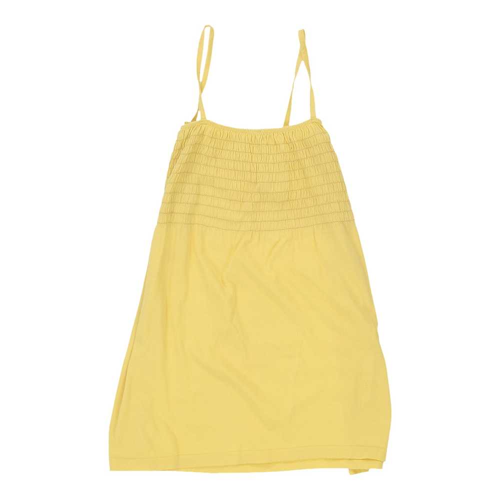 Vintage Unbranded Cami Top - Medium Yellow Cotton - image 2