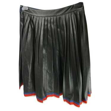 Gucci Leather mid-length skirt