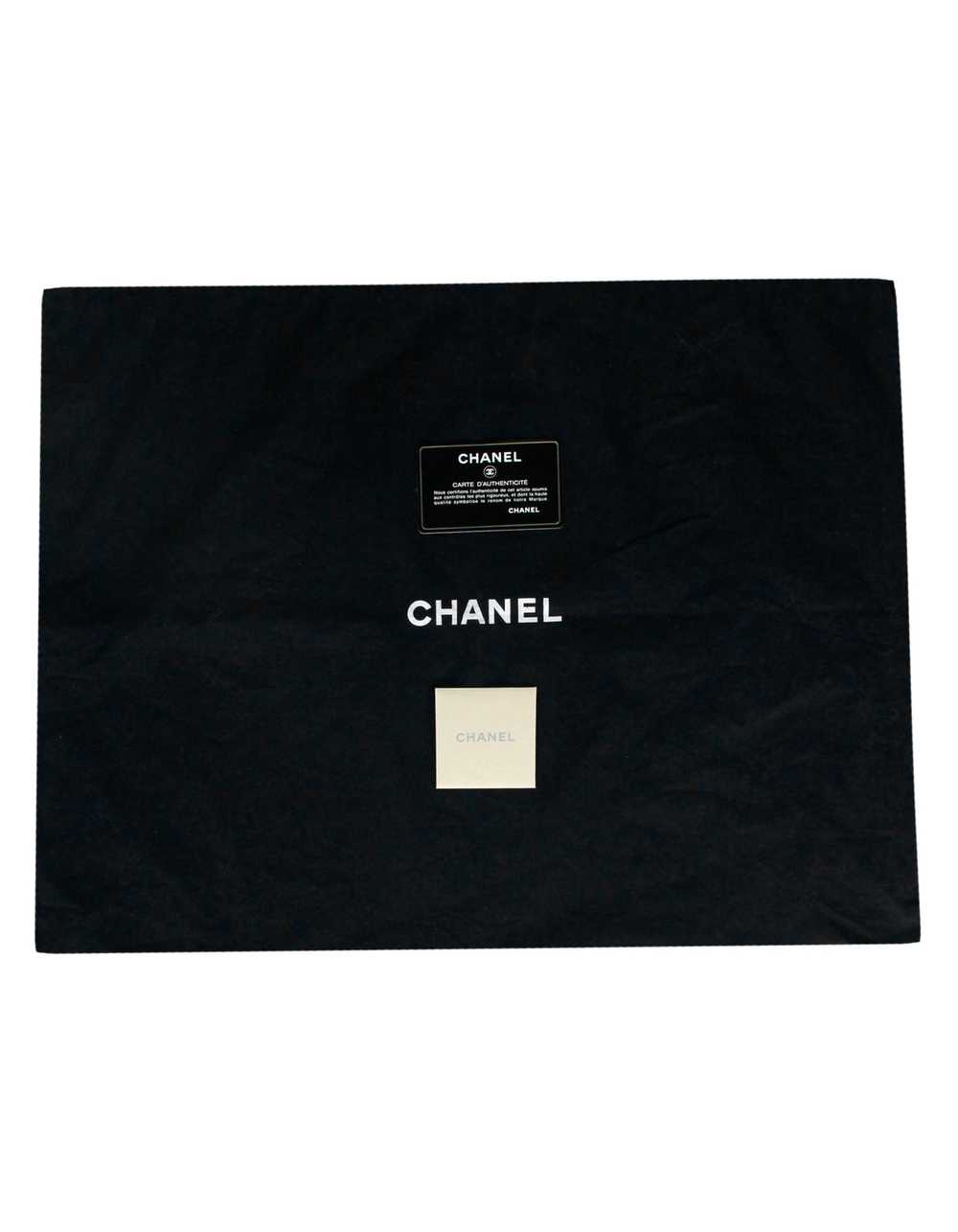 Chanel Black Lambskin Leather Single Flap Maxi Bag - image 11