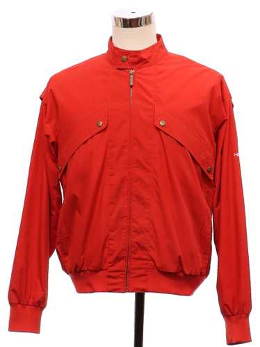 80s color block cotton set M, vintage 1980s colorful jacket and pants, 80s  sportswear outfit